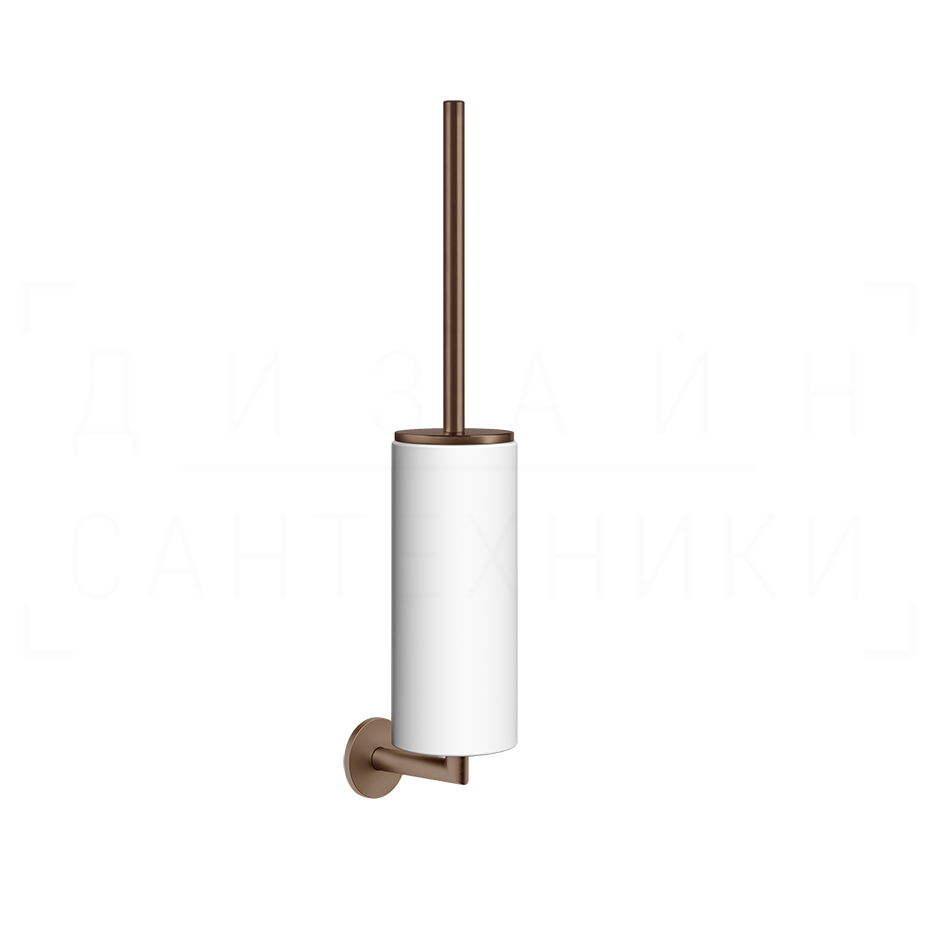 Gessi Ventaglio Ершик для унитаза подвесной, колба Neolite, цвет: white/copper brushed PVD 63619#708