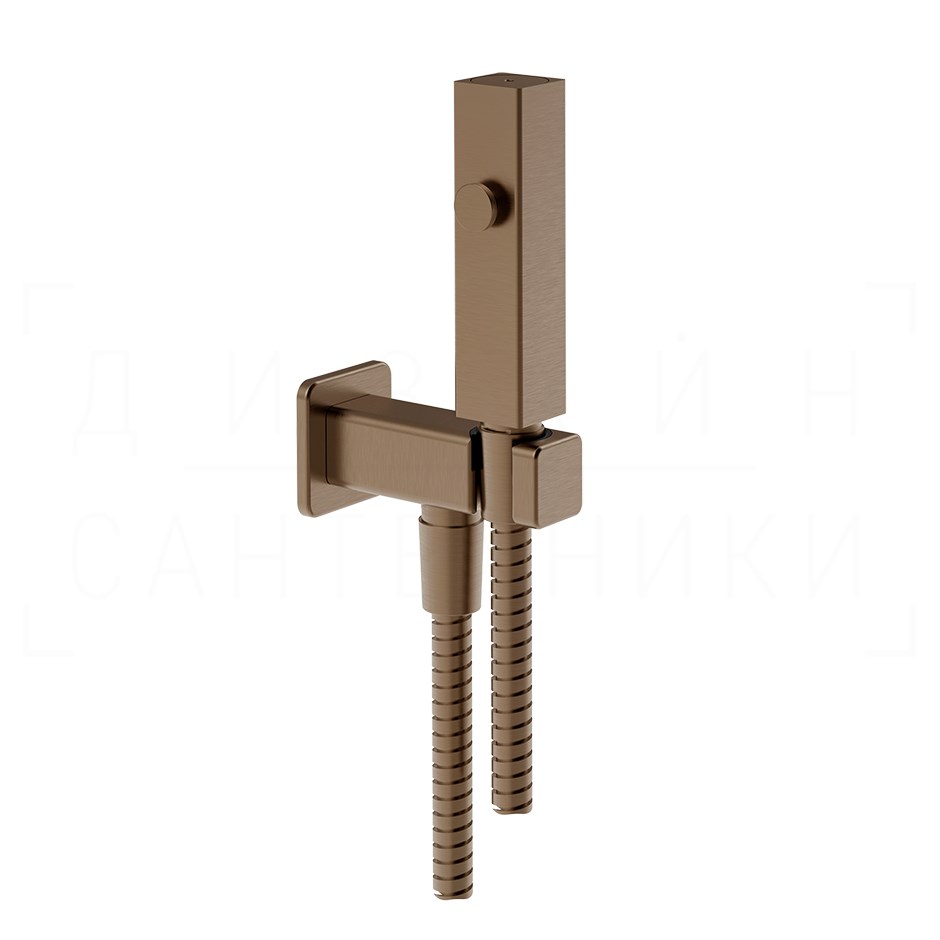 Gessi Total Look Гидроершик без смесителя, шланг 125 см, цвет: copper brushed PVD 33823#708