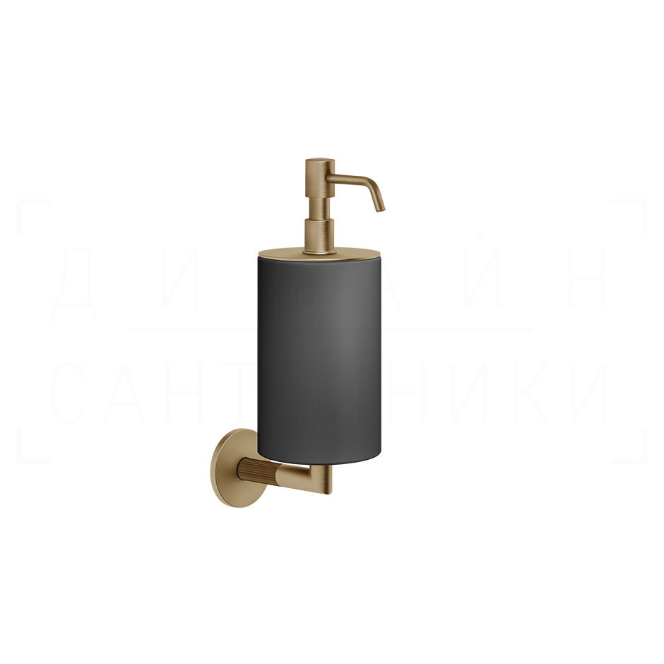 Gessi Ingranaggio Дозатор для жидкого мыла подвесной, колба Neolite, цвет: warm bronze brushed PVD 63814#726