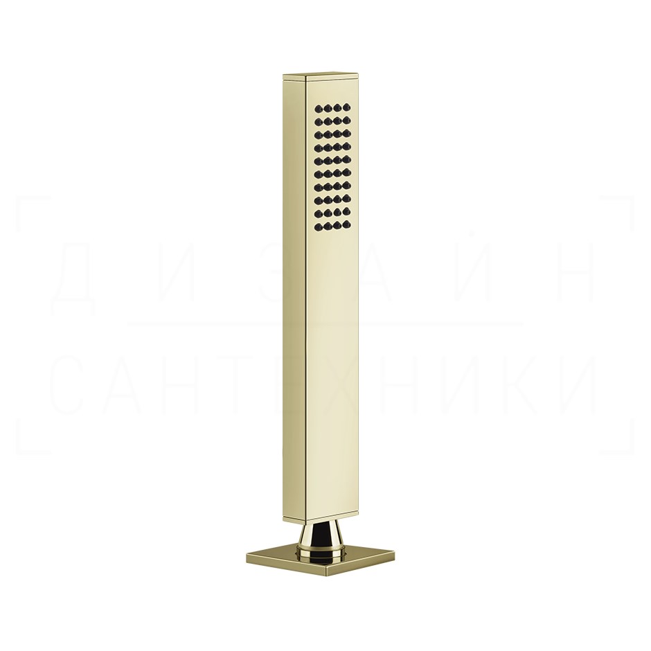 Gessi Rettangolo Душевой гарнитур на борт ванны: ручной душ, шланг 150 см, цвет: brass PVD 20127#710