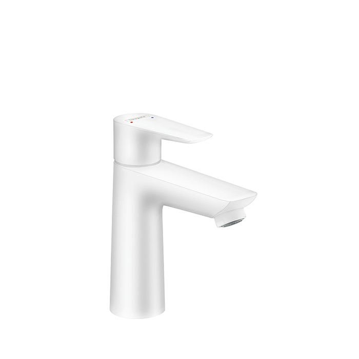 Hansgrohe Talis E Смеситель для раковины однорычажный, с донным клапаном, цвет: матовый белый 71710700