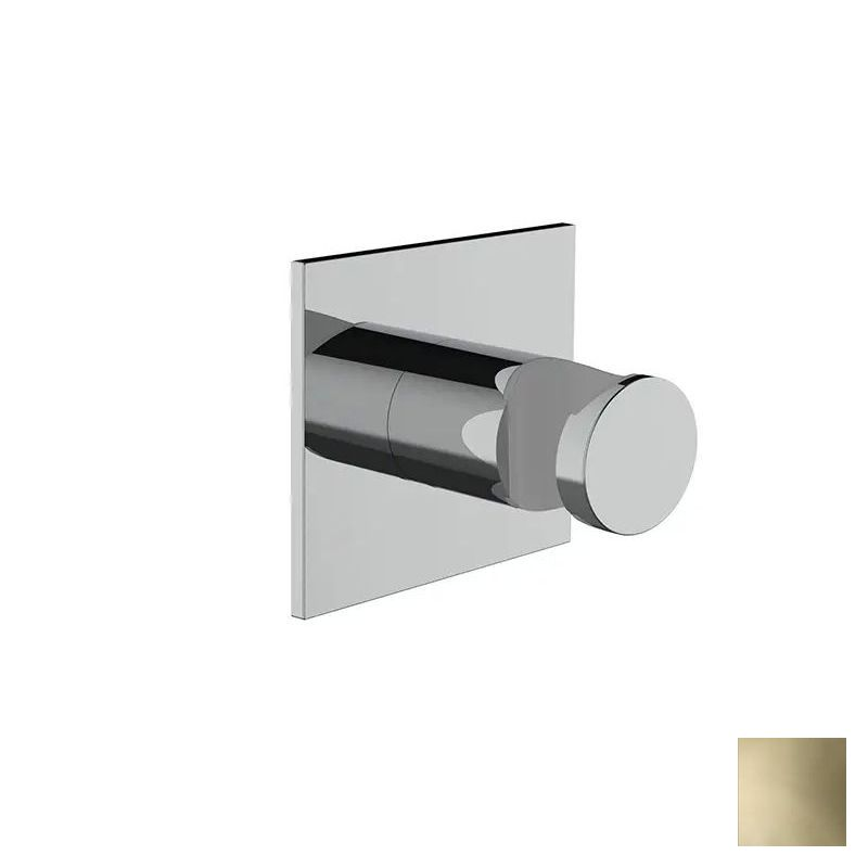 Almar Square Держатель душевой лейки на стену из латуни, цвет: PVD polished gold E120013.GO