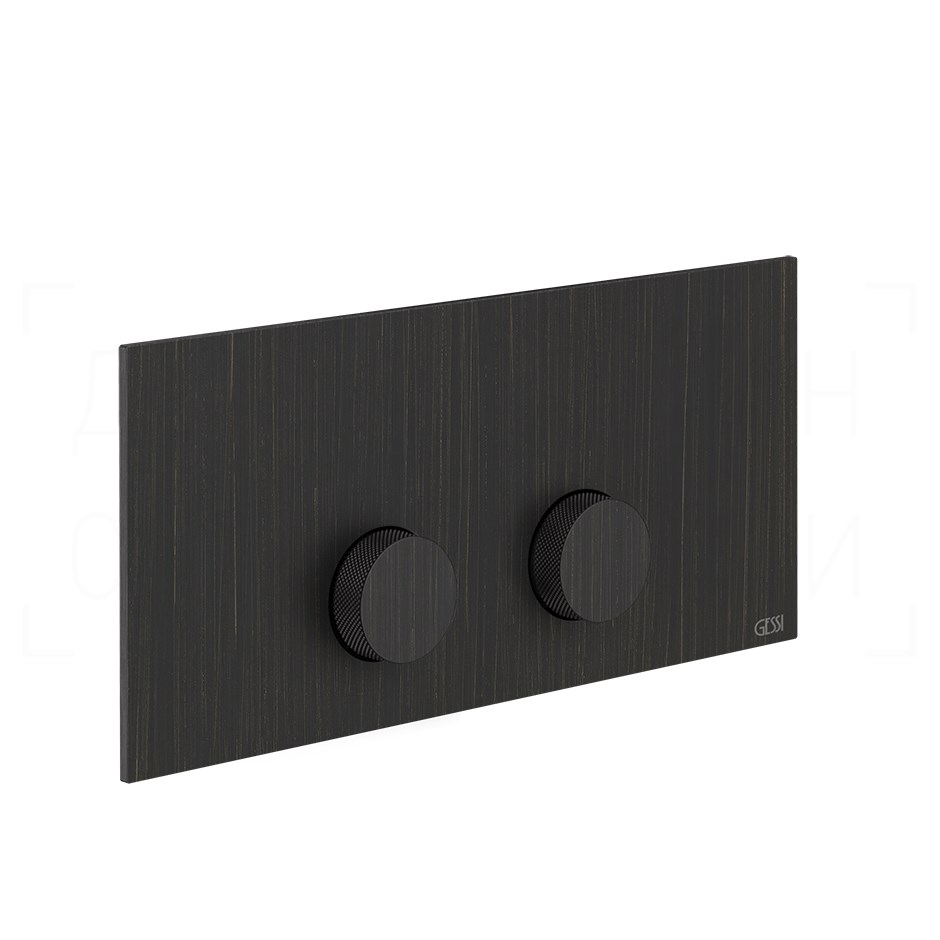 Gessi Anello Кнопка смыва для инсталляции Viega, 2 режима, латунь, цвет: aged bronze 54633#187