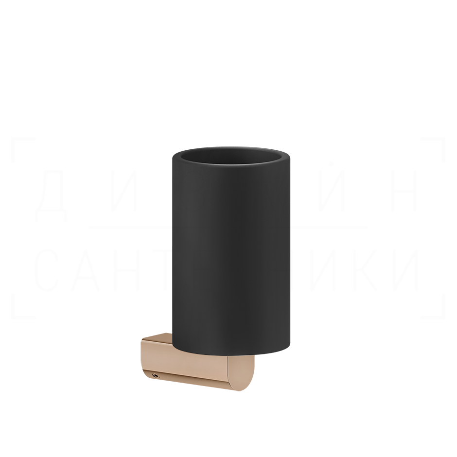 Gessi Rilievo Стакан подвесной, керамический Neolite, цвет: black/copper PVD 59508#030