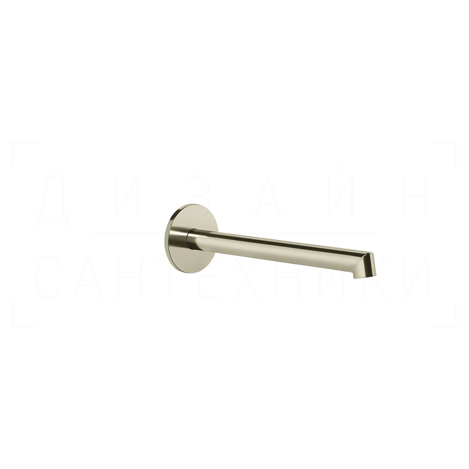 Gessi Ingranaggio Излив настенный для раковины 20,9 см, фиксированный, цвет: nickel PVD 63404#720