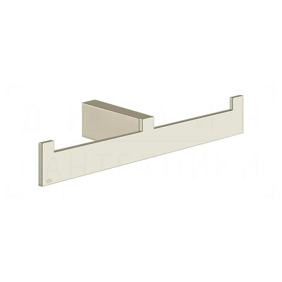 Gessi Inverso/Rettangolo Полотенцедержатель двойной 26,5 см, подвесной, цвет: nickel PVD 20915#720