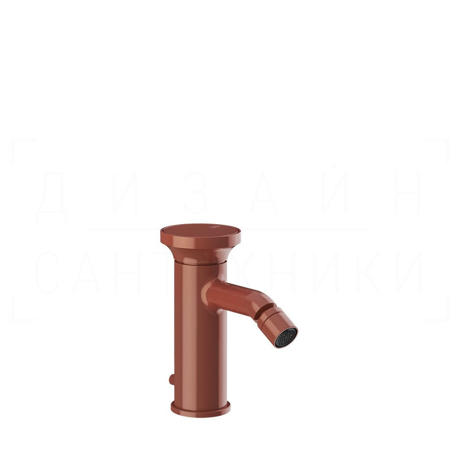 Gessi Origini Смеситель для биде с донным клапаном, излив 11,1 см, цвет: glossy coral 66007#278
