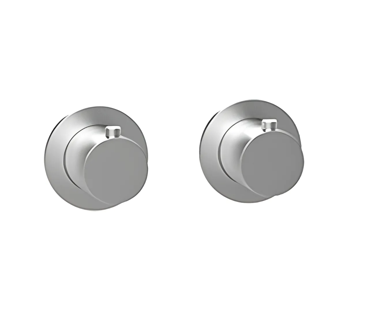 Almar Modular Round Термостат для душа, внешняя часть на 2-3 потр, цвет: brushed stainless steel E180132.316