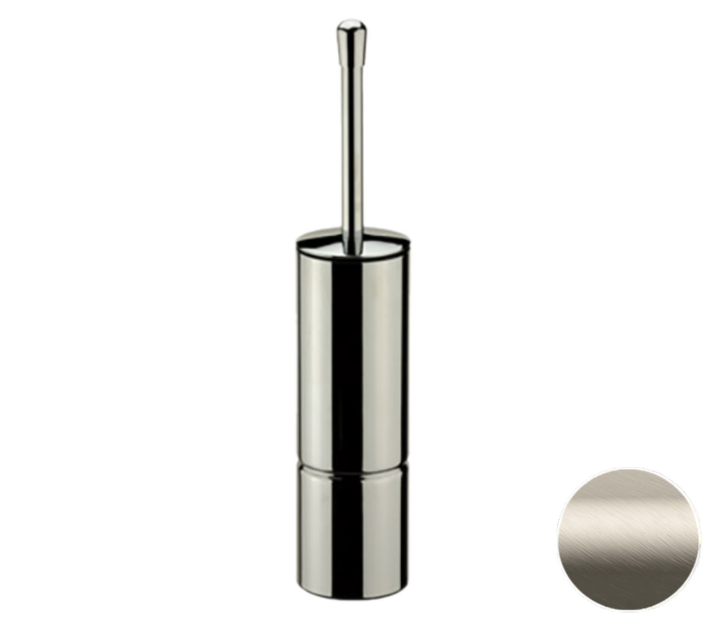 Remer Ершик для унитаза подвесной/напольный, с латунной колбой, цвет: visual inox RB465XV