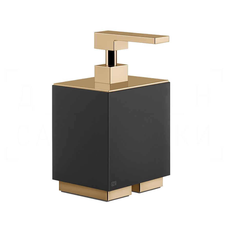 Gessi Inverso/Rettangolo Дозатор для жидкого мыла настольный, колба Neolite, цвет: warm bronze PVD 20838#735