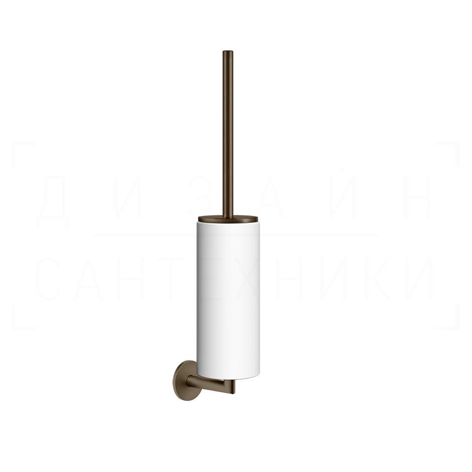 Gessi Ventaglio Ершик для унитаза подвесной, колба Neolite, цвет: white/coffee bronze brushed PVD 63619#761