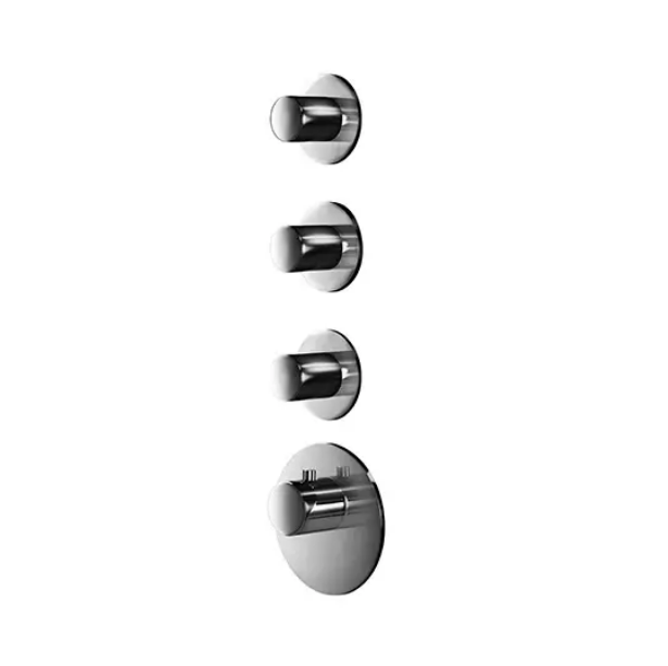 Almar High Flow Round Термостат для душа, внешняя часть на 3 потребителя, цвет: chrome E180033.CR