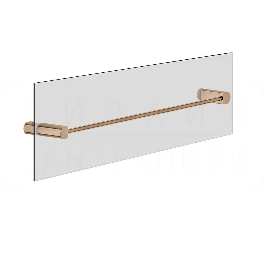 Gessi Rilievo Полотенцедержатель для крепления на стекло 47,8 см, цвет: copper PVD 59564#030