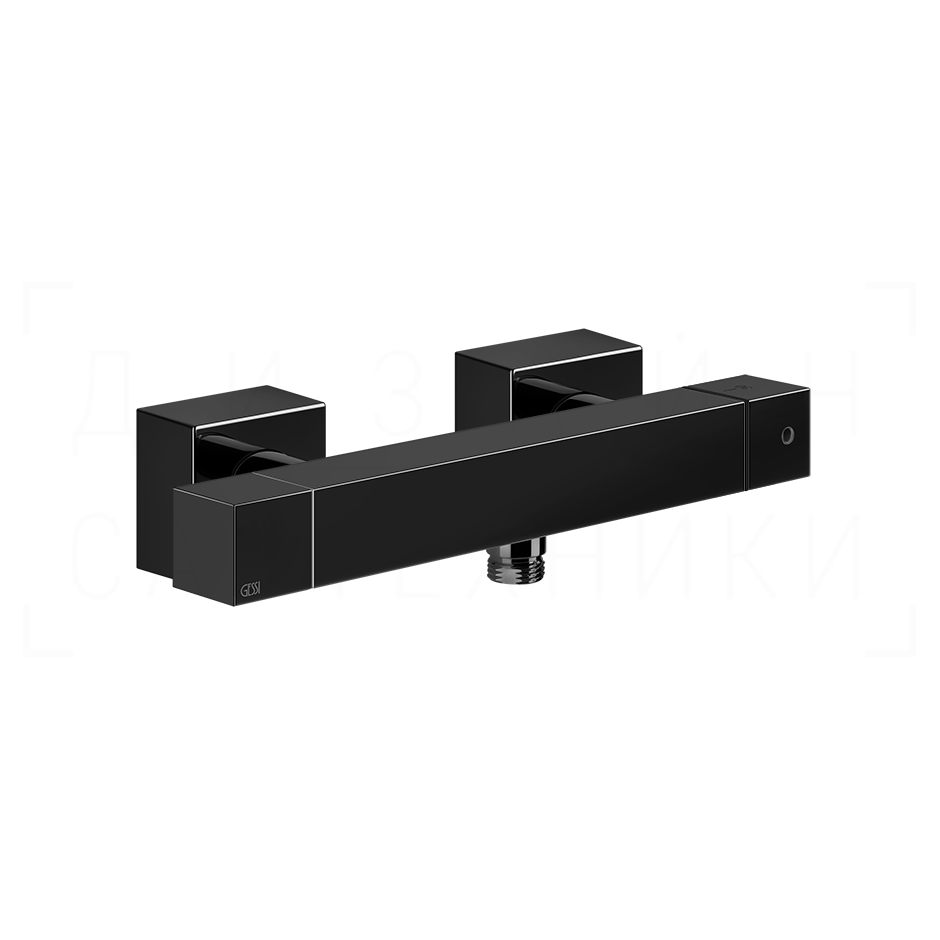 Gessi Rettangolo Термостат для душа, без излива и душевого гарнитура, цвет: black metal PVD 19431#706