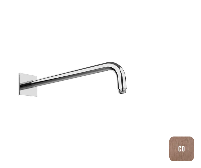 Almar Square Кронштейн для верхнего душа настенный 35 см, цвет: brushed copper E021112.CO