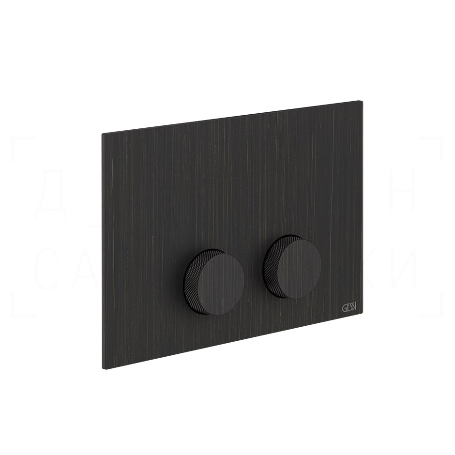 Gessi Anello Кнопка смыва для инсталляции Tece, 2 режима, латунь, цвет: aged bronze 54629#187