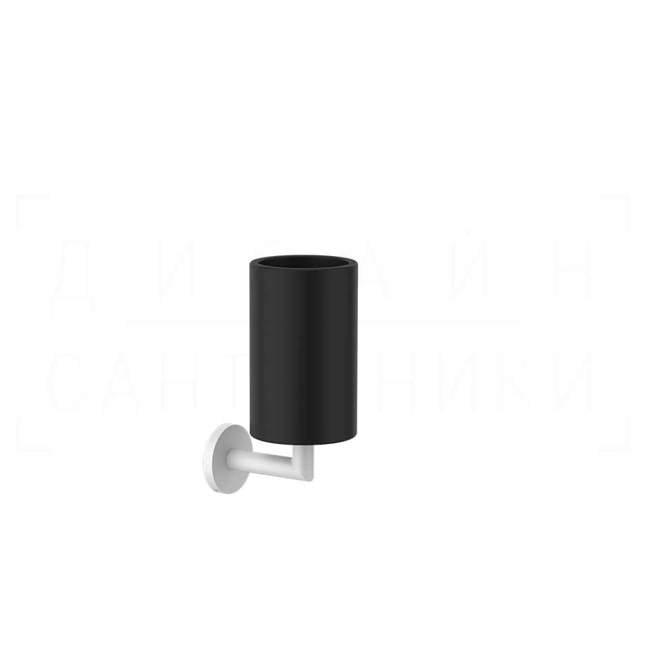 Gessi Ventaglio Стакан подвесной, керамический Neolite, цвет: black/matte white 63608#279