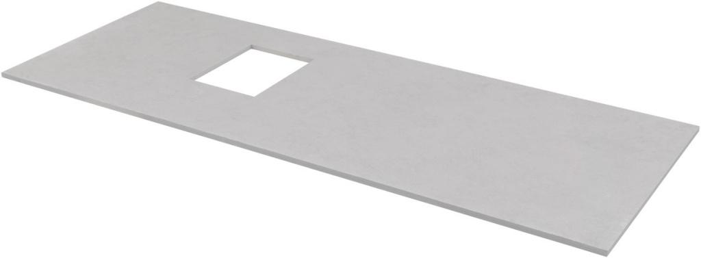 Allen Brau Infinity Столешница для раковины 120x46 см, левосторонняя, цвет: серый структурный 1.21015.G-S