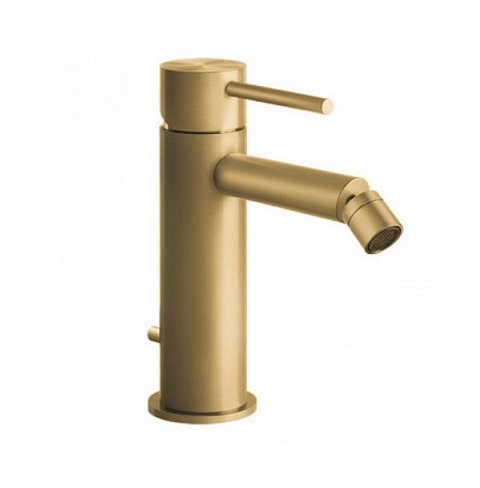 Gessi 316 Flessa Смеситель для биде, однорычажный, с донным клапаном, цвет: brushed brass PVD 54007#727