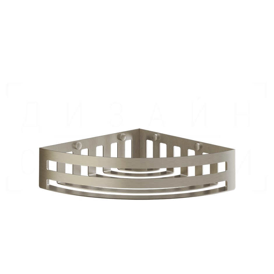Gessi Rilievo Полка металлическая угловая 28 см, подвесная, цвет: finox brushed nickel 59561#149
