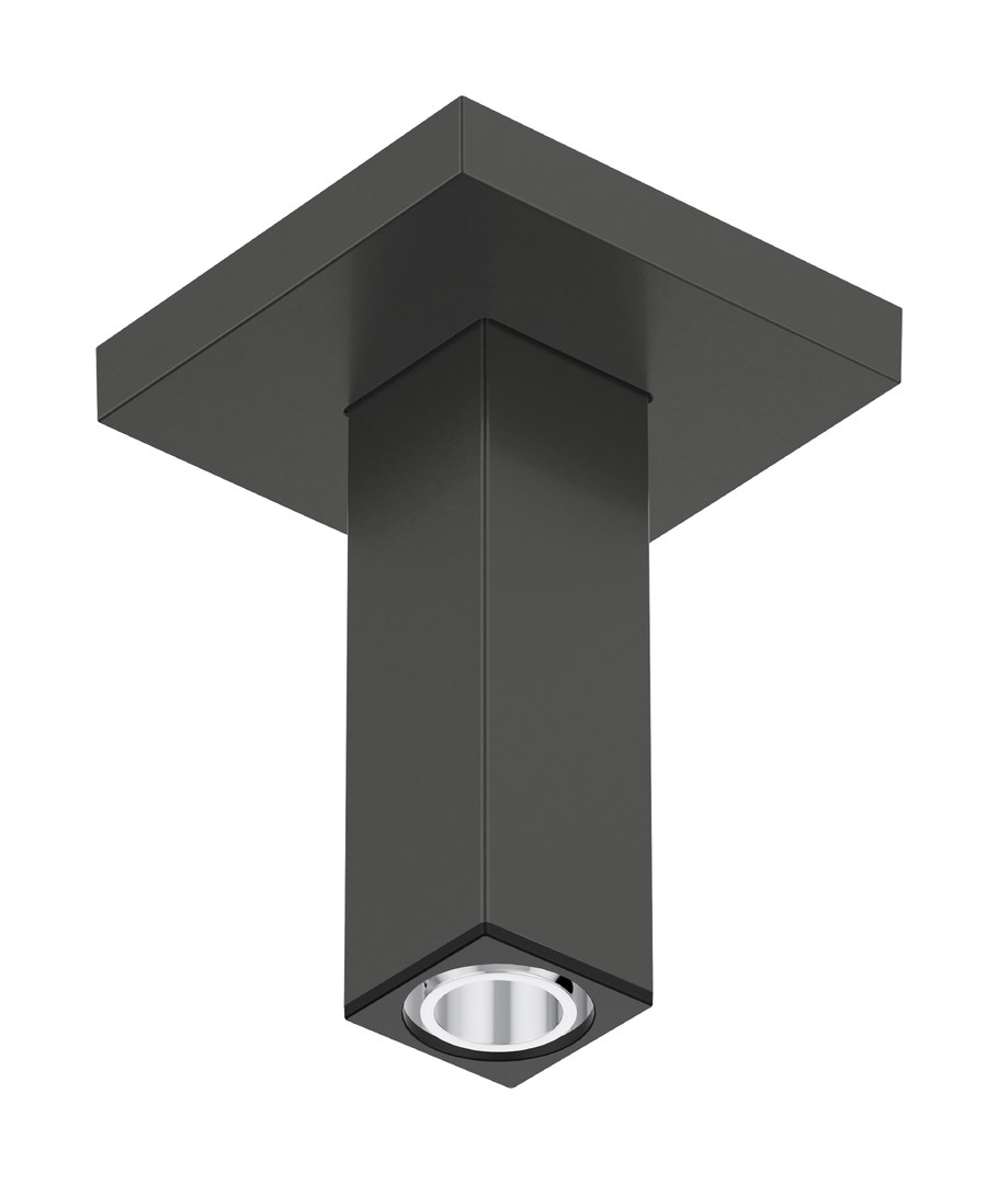 Hansgrohe Кронштейн потолочный для верхнего душа 10 см, цвет: шлифованный черный хром 24338340