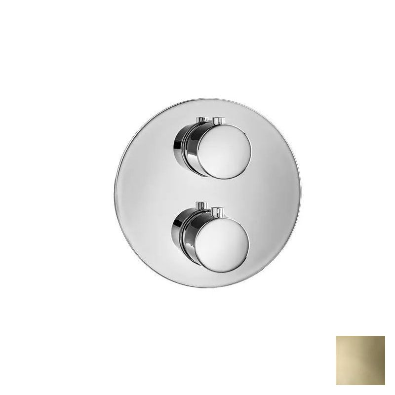 Almar Core Round Термостат для душа, внешняя часть на 1 потребитель, цвет: PVD polished gold E176831.GO
