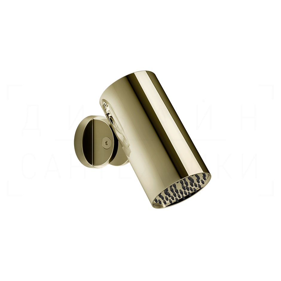 Gessi Spotwater Верхний душ d7,9 см, настенный, 1 вид струи тропический ливень, цвет: brass PVD 57263#710