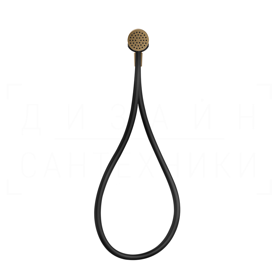 Gessi Hi-Fi Душевой гарнитур магнитный: ручной душ, держатель, шланг 150 см, цвет: deep bronze PVD 63199#791