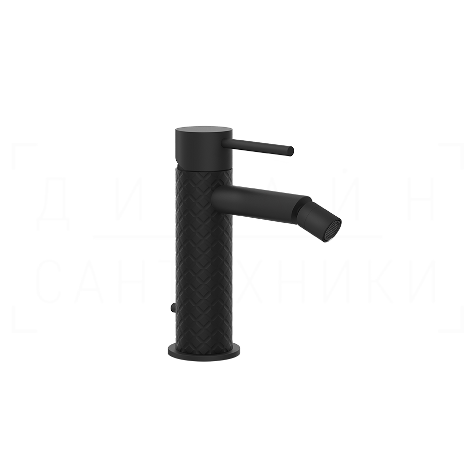 Gessi 316 Intreccio Смеситель для биде с донным клапаном, излив 11,9 см, цвет: matte black 54107#299