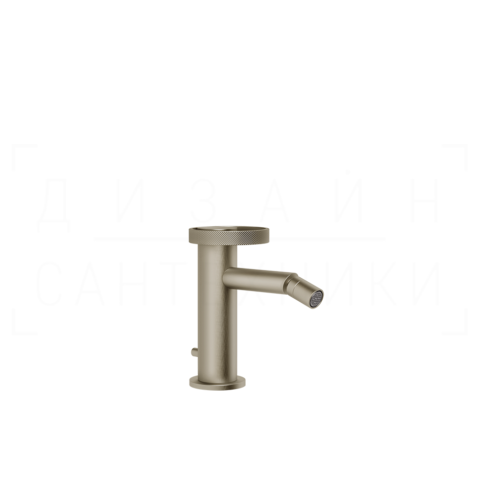 Gessi Anello Смеситель для биде с донным клапаном, излив 11,3 см, цвет: finox brushed nickel 63307#149