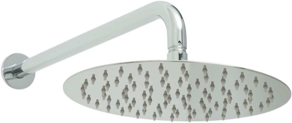 Allen Brau Priority Верхний душ круглый d25 см, c кронштейном 37,9 см, цвет: хром 5.31017-00