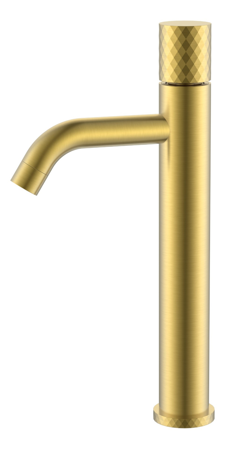 Boheme Stick Diamond Смеситель для раковины высота излива 20,6 см, без д/к, цвет: matt gold 122-MG