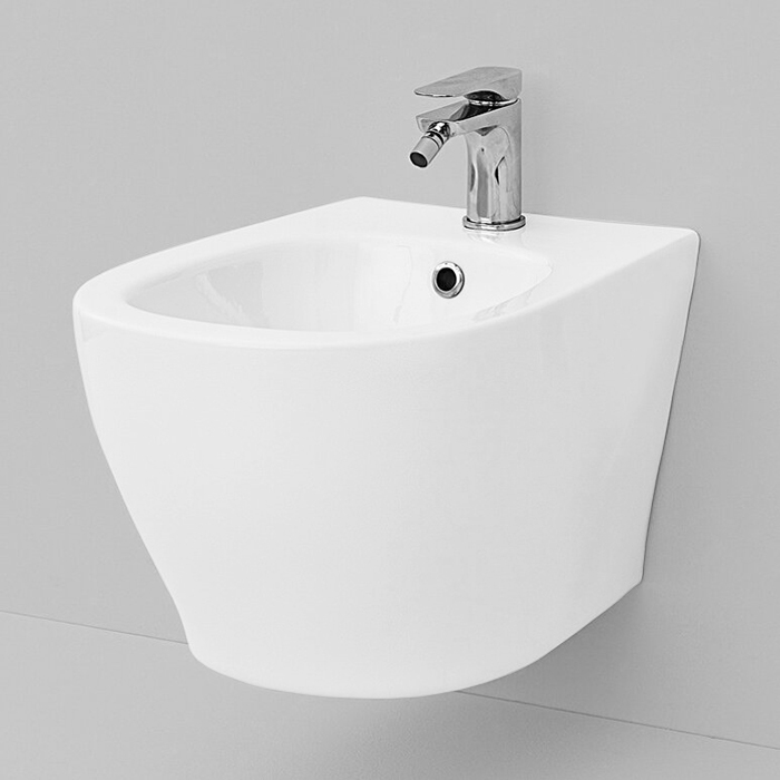 ArtCeram Ten Биде подвесное 36x52 см, 1 отверстие, с переливом, с креплениями, цвет: matt white TEB004 05 00