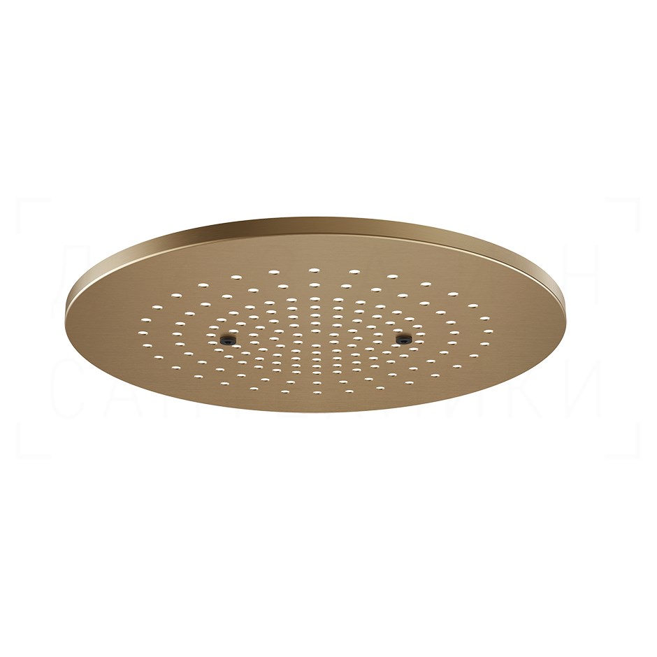 Gessi Afilo Потолочный душ d35,5 см, встраив., 1 вид струи, хромотер., цвет: warm bronze brushed PVD 57018#726