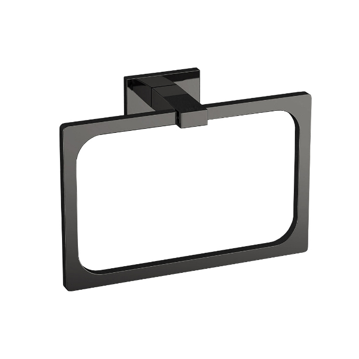 Colombo Design Look Полотенцедержатель-кольцо 20х14 см, подвесной, цвет: graphite B1631.GL