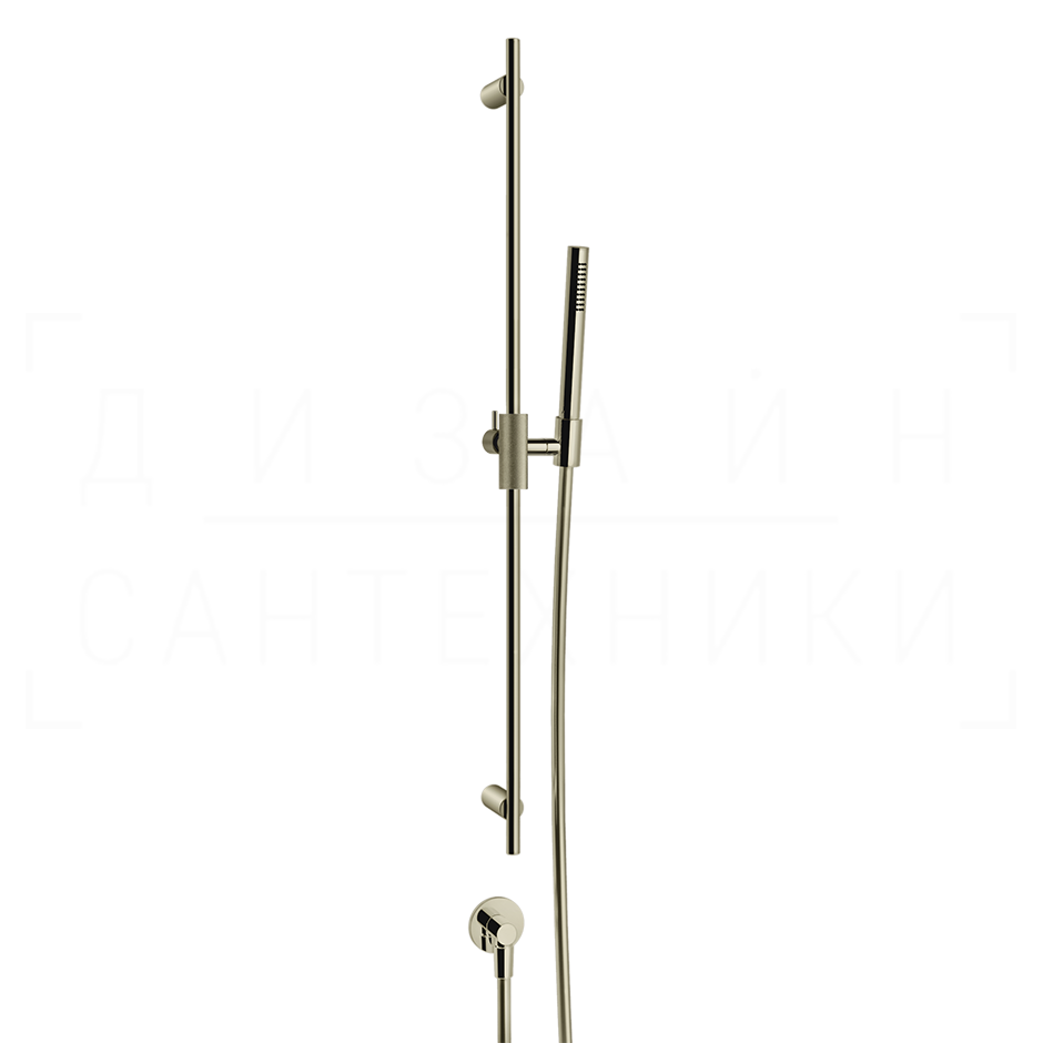 Gessi Anello Душевой гарнитур: ручной душ, штанга, держатель, шланг 150 см, цвет: nickel PVD 63482#720