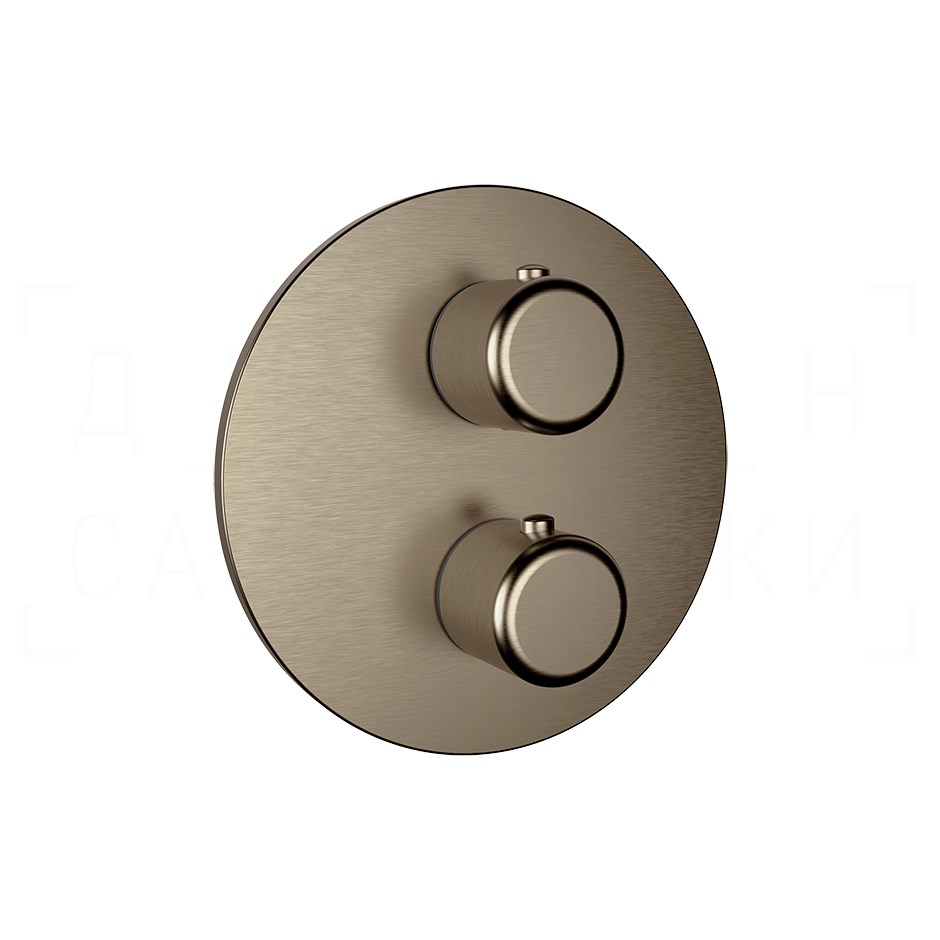 Gessi Goссia Термостат для душа встраив., на 1 потреб., внеш. часть, цвет: coffee bronze brushed PVD 33842#761