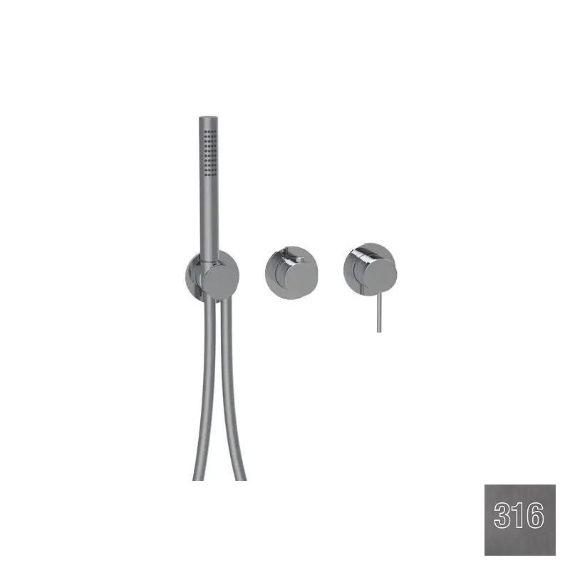 Almar Modular Round Смеситель для душа, внешняя часть на 2 потребителя, цвет: 316 brushed gun metal E180142.GM316