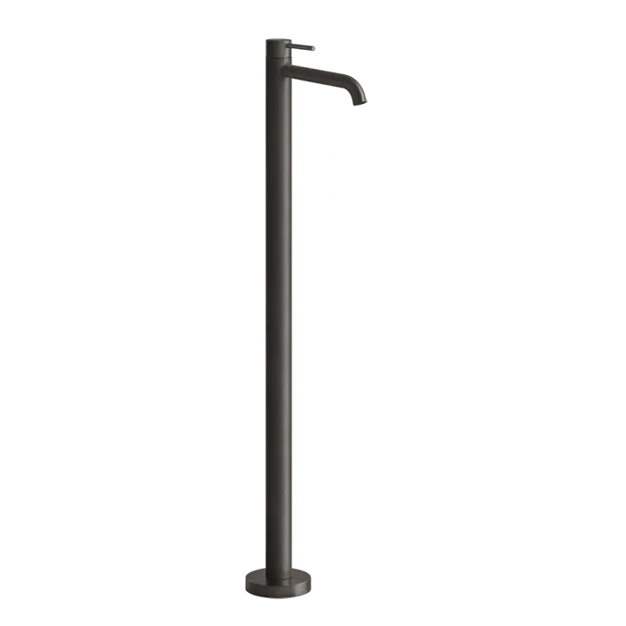 Gessi 316 Flessa Смеситель для раковины напольный, выс. излива 108,1 см, цвет: black metal brushed 54097#707