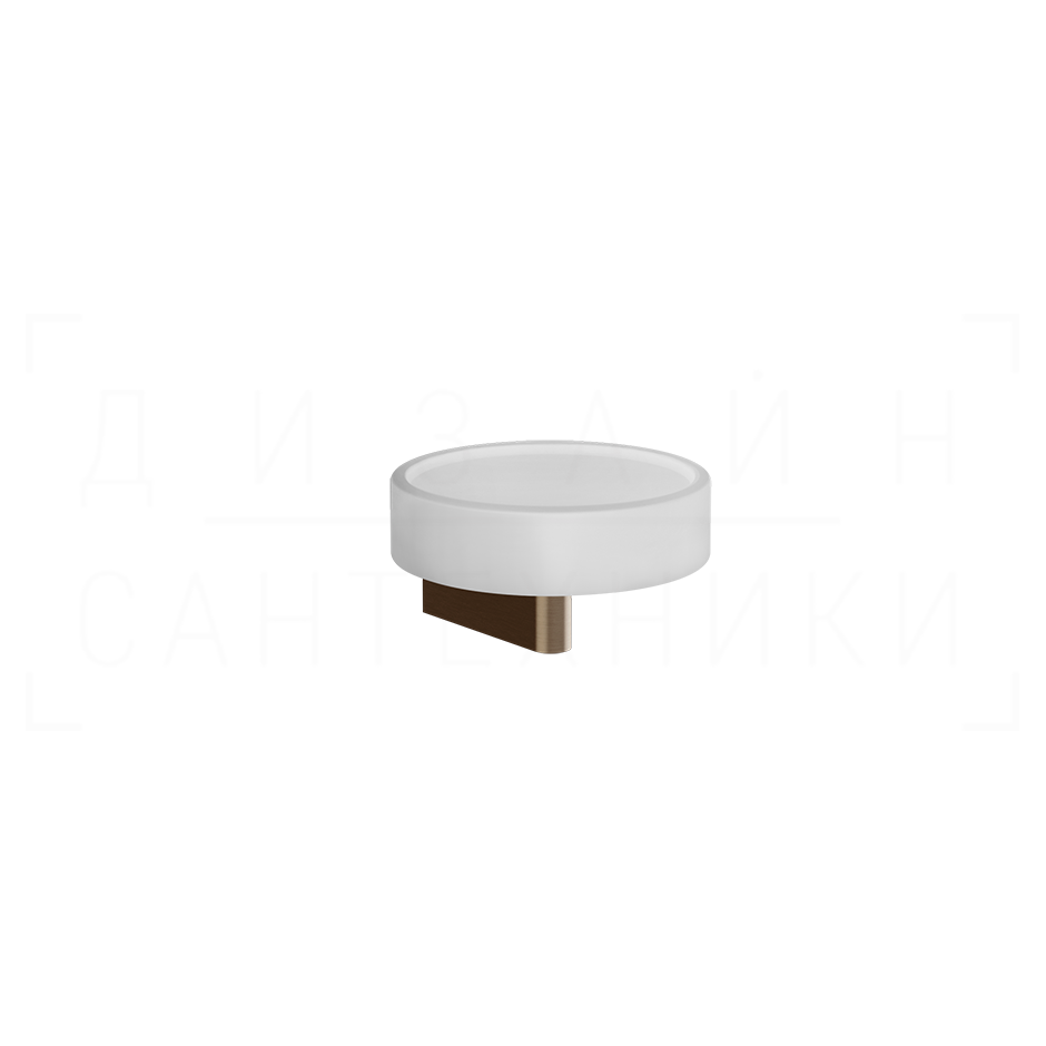 Gessi Origini Мыльница с чашей Neolite, подвесная, цвет: white/coffee bronze brushed PVD 66401#761