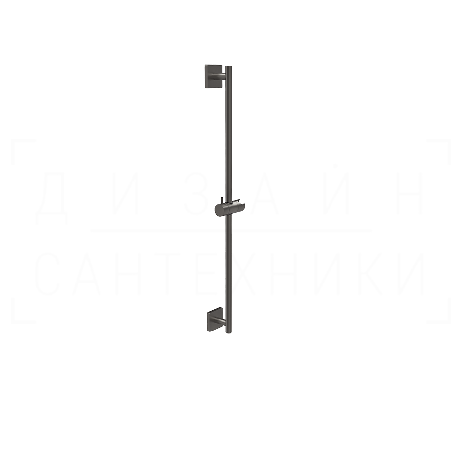 Gessi Rilievo Душевая штанга 86 см, с держателем для лейки, цвет: black metal brushed PVD 59244#707