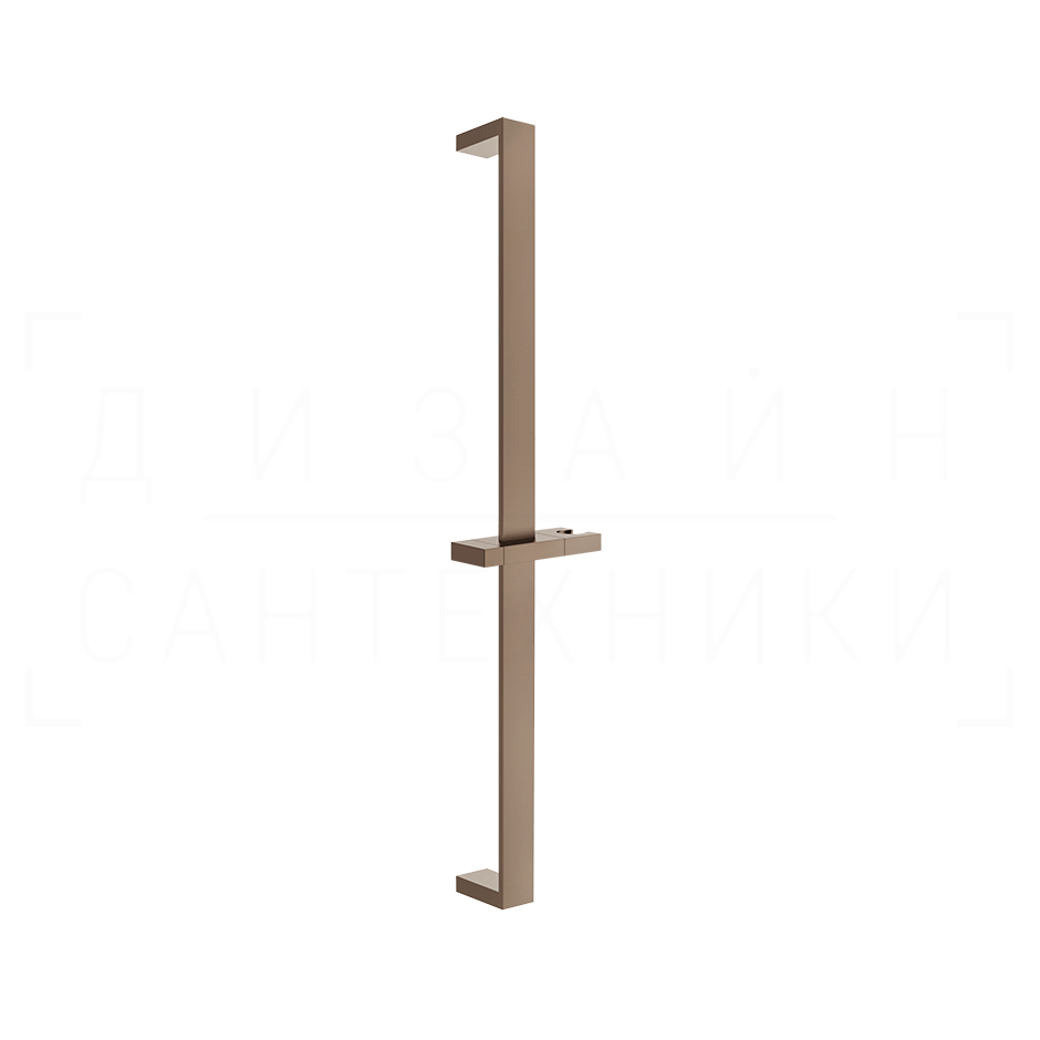 Gessi Rettangolo Душевая штанга 61,5 см, с держателем для лейки, цвет: copper brushed PVD 20144#708