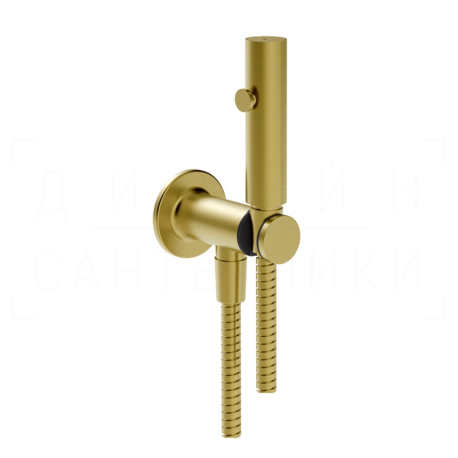 Gessi Inciso Гидроершик без смесителя, шланг 125 см, цвет: gold brushed 58151#716