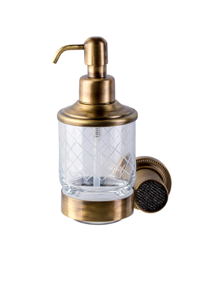 Boheme Royal Cristal Дозатор для жидкого мыла, подвесной, стеклянная колба, цвет: bronze 10932-BR