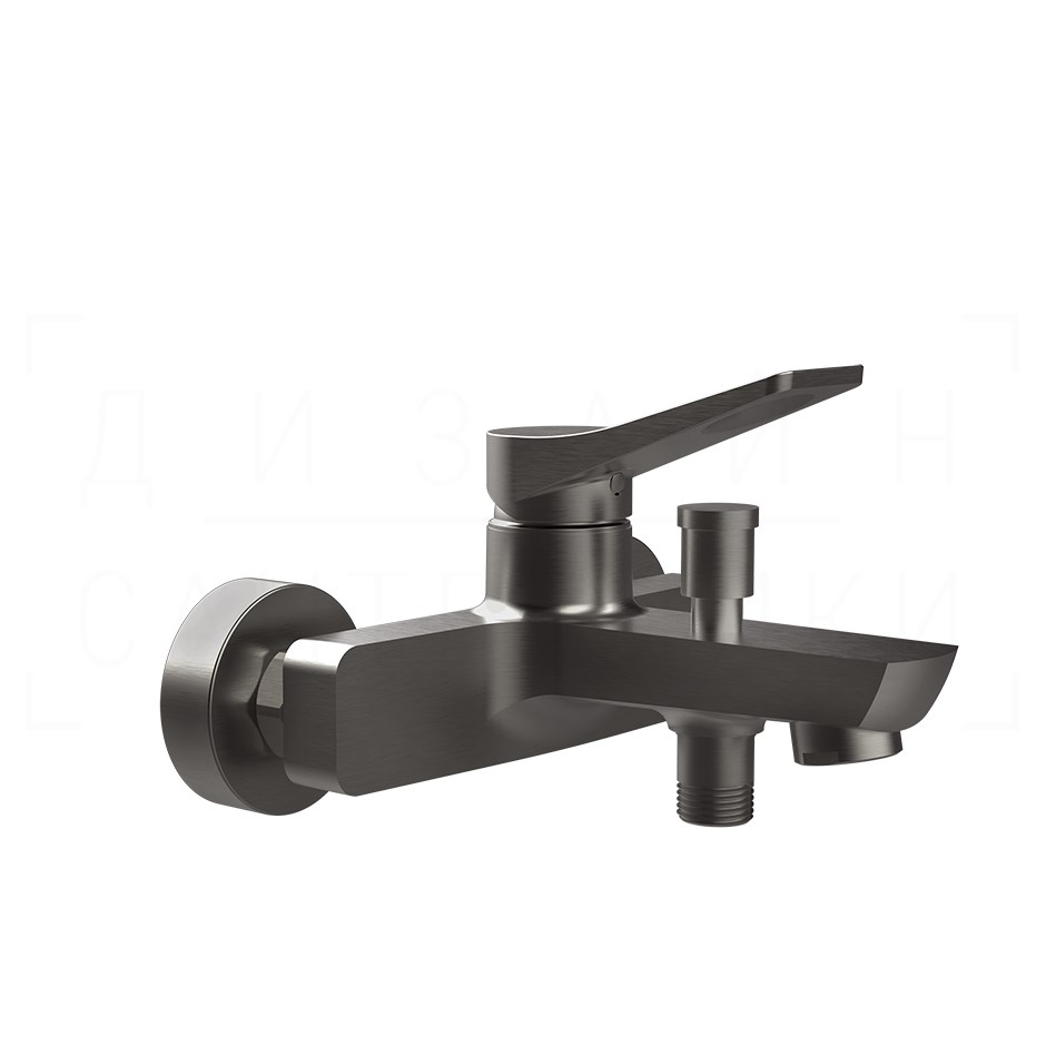 Gessi Rilievo Смеситель для ванны, без душевого гарн., излив 15,3 см, цвет: black metal brushed PVD 59013#707