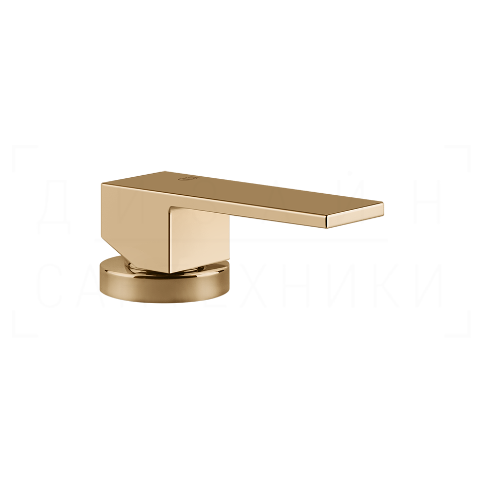 Gessi Rettangolo Смеситель для раковины, без излива и донного клапана, цвет: warm bronze PVD 20005#735
