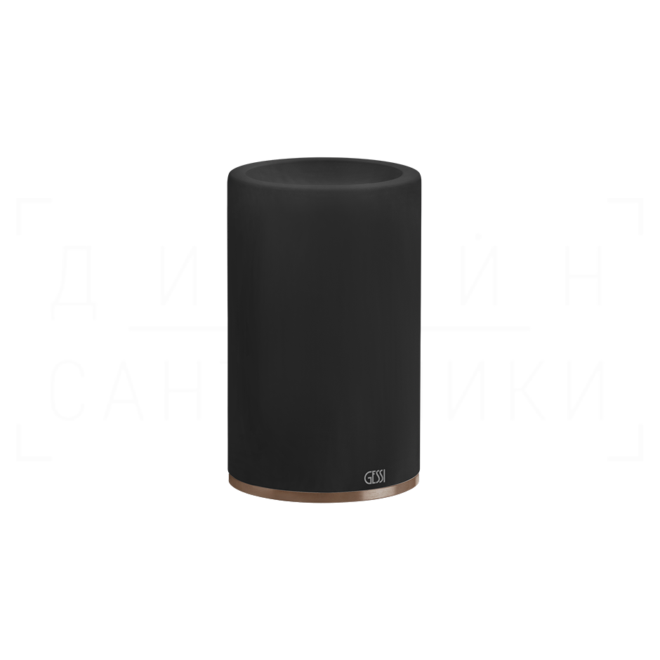 Gessi 316 Стакан настольный, керамический Neolite, цвет: black/copper brushed PVD 54732#708