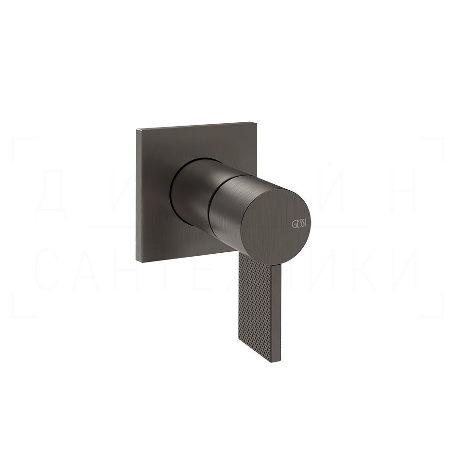 Gessi Inverso Смеситель для раковины встраиваемый, без излива, внешняя часть, цвет: black metal PVD 73609#707