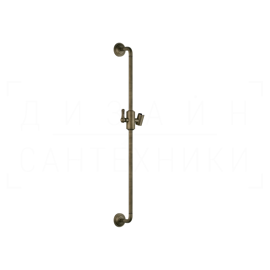 Gessi Venti20 Душевая штанга 86,5 см, с держателем для лейки, цвет: antique brass 65145#713