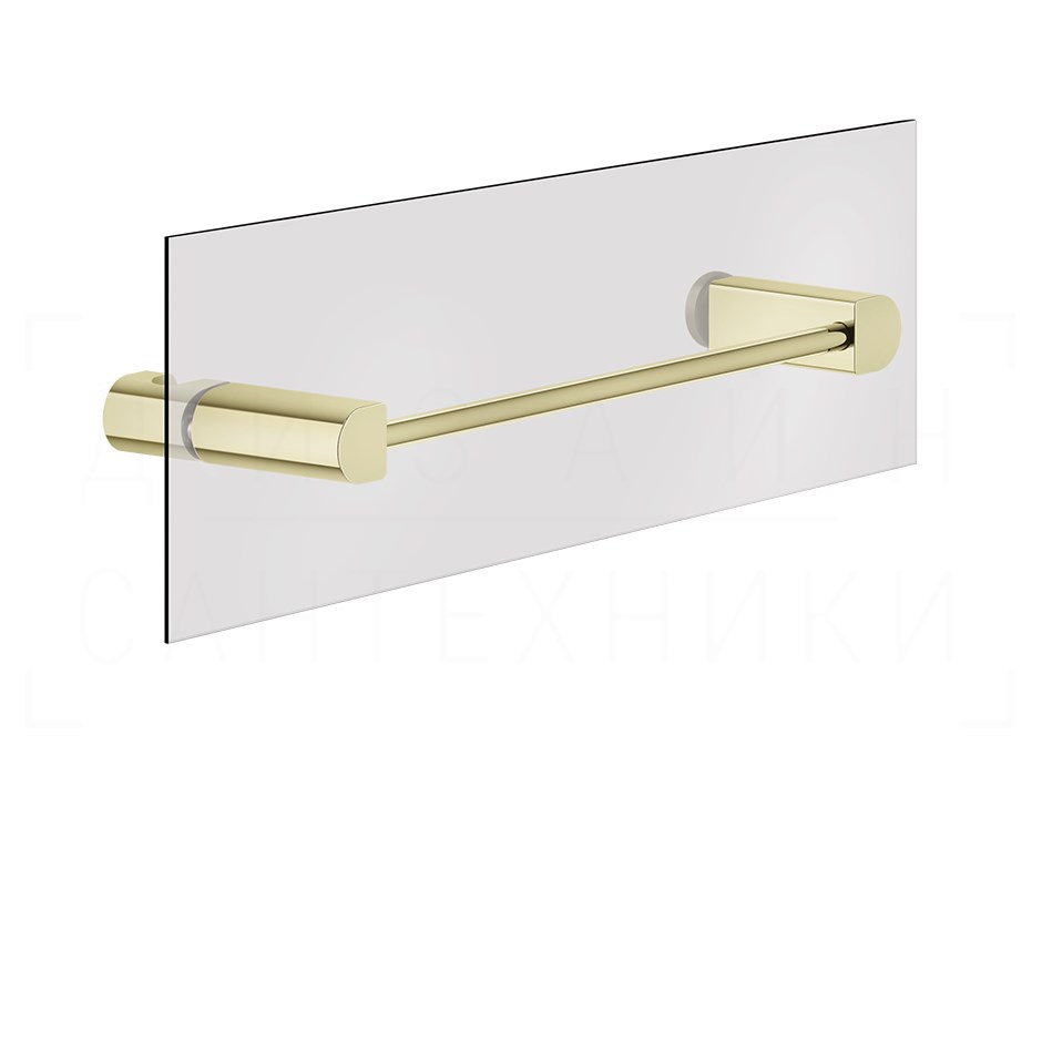 Gessi Rilievo Полотенцедержатель для крепления на стекло 32,8 см, подвесной, цвет: brass PVD 59562#710